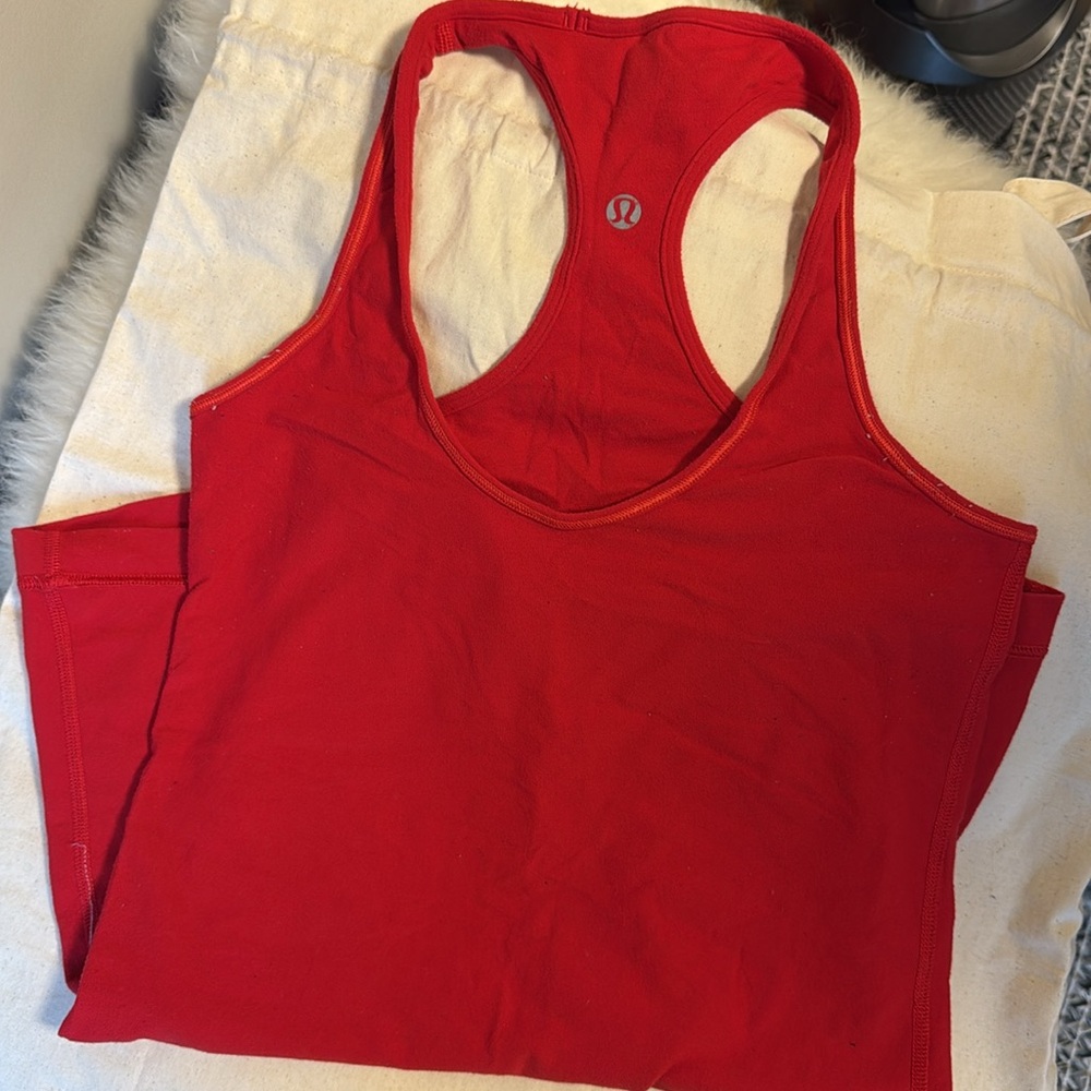 Lululemon Cool Racerback Tank In Red (Reversible) - Picture 5 of 6